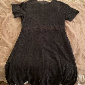 Orange Creek Bohme Gray Lace MIDI Dress